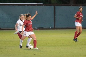 Lo'eau LaBonta (21) Women's Soccer vs. Colorado