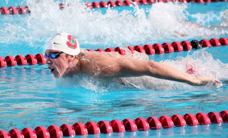 Freshman swimmer Brock Turner (above) last swam for Stanford against Pacific on Jan. 10. (HECTOR GARCIA-MOLINA/StanfordPhoto.com)