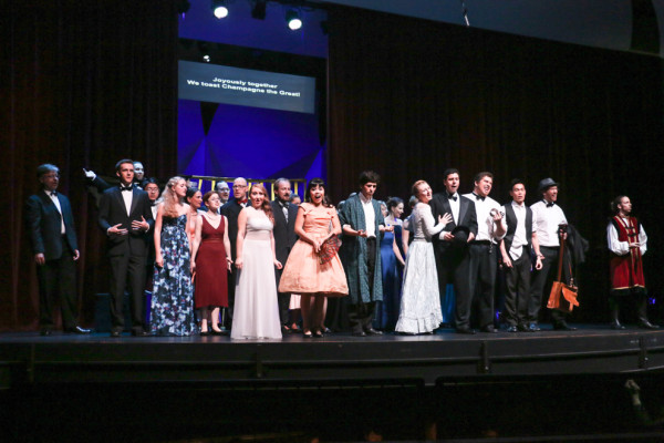 Ensemble of "Die Fledermaus." Photo by ANDREA LIM.