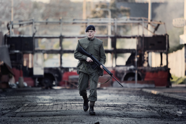 Jack O'Connell as Gary Hook in "'71." Photo courtesy of Roadside Attractions.