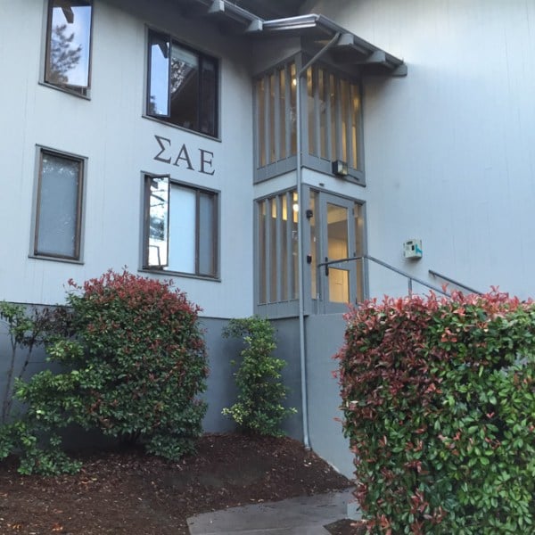 The University has revoked SAE's housing indefinitely following a new investigation by the Title IX office and Office of Community Standards. (NICK SALAZAR/The Stanford Daily)