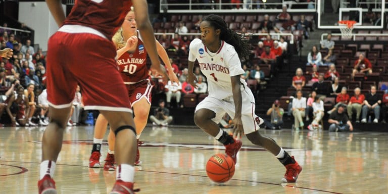 Sophomore guard Lili Thompson (above) is a quick, offensive sparkplug, that will become an increasingly dominant part of the realigning Stanford team. RAHIM ULLAH/The Stanford Daily.