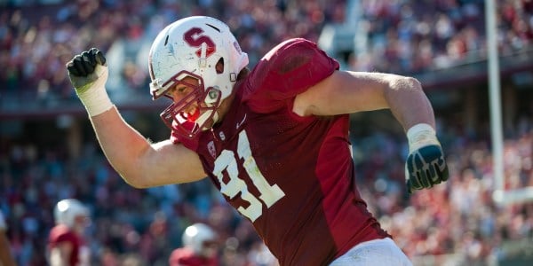 Defensive end Henry Anderson (91) has a shot of being drafted in the third or fourth round. He has been flying under the radar but has great burst and strength that scouts love to see in prospects. (DON FERIA/isiphotos.com)