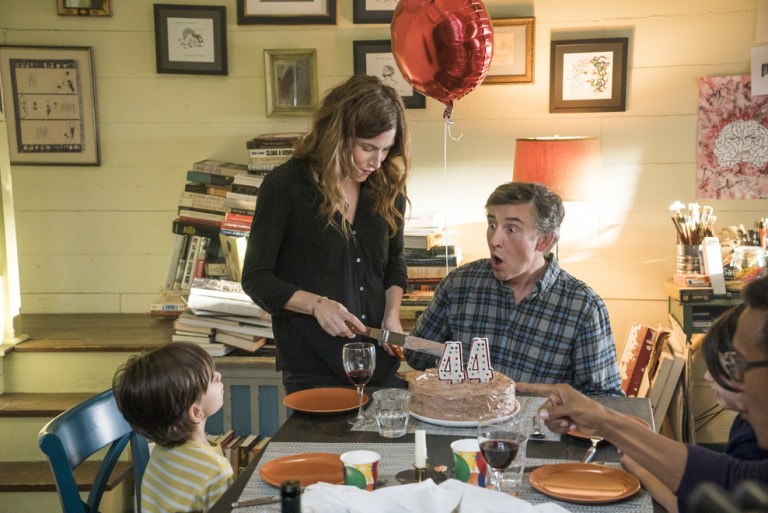 Kathryn Hahn and Steve Coogan in "Happyish." (Courtesy of Mark Schafer, Showtime)