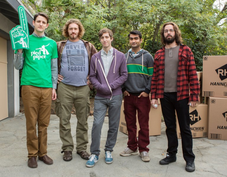 The cast of HBO's Silicon Valley. Photo courtesy of Frank Masi, HBO.