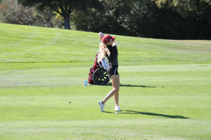 Freshman Shannon Aubert, a native Floridian who will be playing just her second collegiate tournament in her home state as Stanford heads to Concession Golf Club for NCAA Championships, finished 11th in the Regional on the strength of a second-round 69, one of only six rounds under par at the tournament. (AVI BAGLA/The Stanford Daily)