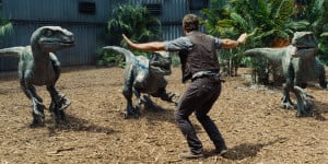 Chris Pratt stars as Owen in "Jurassic World".  Photo courtesy of Universal Pictures.