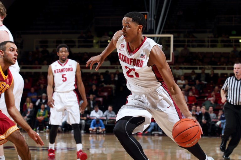 Stanford graduate Anthony Brown was selected in the second round by the Los Angeles Lakers, one of many selections in an NBA Draft filled with surprises. Brown, D'Angelo Russell and Larry Nance, Jr. constitute the incoming class for a Lakers team looking to rebuild after a 21-61 finish last season. (BOB DREBIN/stanfordphoto.com)