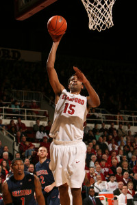 STANFORD, CA - JANUARY 4:  Stanford Cardinal Lawrence Hill during Stanford's 76-60 win over the Arizona Wildcats on January 4, 2009 at Maples Pavilion in Stanford, California.