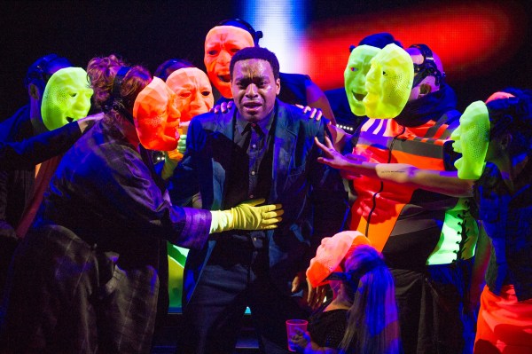 Chiwetel Ejiofor stars in the National Theatre's ongoing production of 'Everyman.' (Courtesy of the National Theatre)