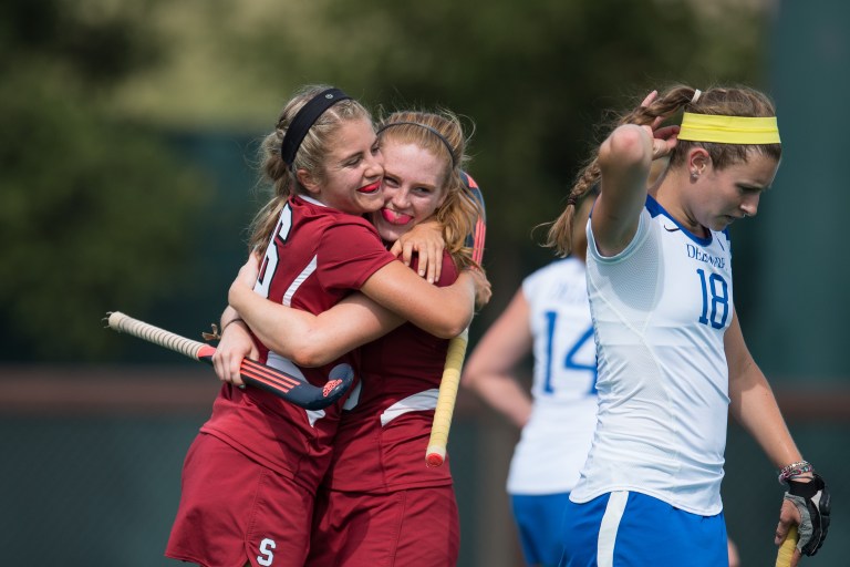 Clemence Couteau (left) and Lauren Becker (right) round out a class of six seniors who helped lead the Cardinal to unprecedented success last season, during which the team won 19 games and earned a program-high No. 3 ranking. (DAVID BERNAL/isiphotos.com)