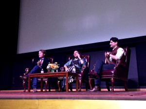 Filmmaker Mira Nair screened her film "The Reluctant Fundamentalist" on Oct. 28 at Cubberley Auditorium. (ARIEL LIU/The Stanford Daily)