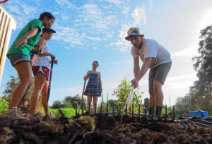 The Stanford Educational Farm serves as a teaching ground for Earth Systems 180B (NINA ZUBRILINA / The Stanford Daily). 