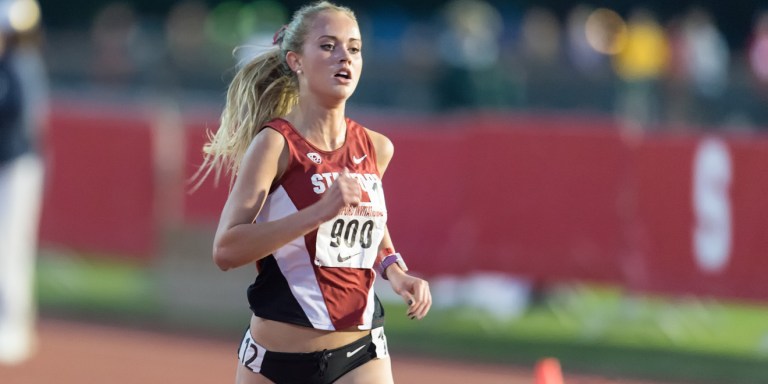 STANFORD, CA - April 3, 2015: Stanford hosts the Stanford Invitational Track Meet at Stanford University in Stanford, California.