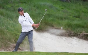 Santa Cruz, California, 04-12-2014: Stanford Men's golf during the 68th Annual Western Intercollegiate Golf Tournament at Pasatiempo Golf Club.