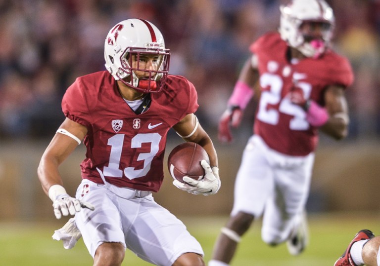 Sophomore cornerback Alijah Holder (left) and the young Cardinal secondary will have their hands full with Cougars quarterback Luke Falk, who has averaged 412 passing yards this season  (SAM GIRVIN/The Stanford Daily)