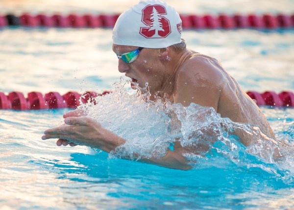 Junior Max Williamson (above) heads a strong group of Cardinal swimmers in the individual medley races. This season, Williamson will look to best his top time of 3:43:36 in the 400M IM (SHIRLEY PEFLEY/stanfordphoto.com)