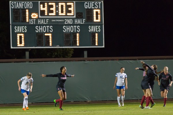 Stanford women's soccer presents perhaps one of the best shots Stanford has at bringing home a national championship in the fall. The team has been near-unstoppable during conference play -- not losing a single game -- and cruised to a 2-0 win over SJSU in the first round of the NCAA tournament. (JIM SHORIN/stanfordphoto.com)