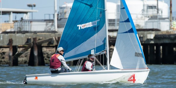 Stanford Sailing at the Stanford University Rowing and Sailing Center in Redwood Shores, CA on April 2, 2015