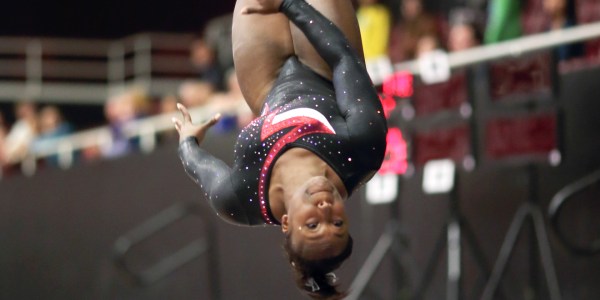 Stanford, CA; Monday March 2, 2015; Women's Gymnastics, Stanford vs Washington.