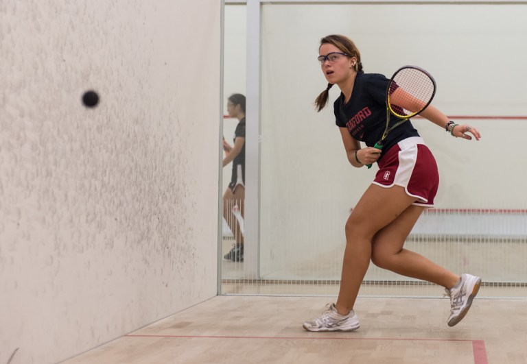 Fifth-year senior Maddy Gill (above) led the No. 5 Cardinal to a 6-1 road trip in November, including their first ever victory over a top-three opponent (DAVID BERNAL/David Bernal Photography).