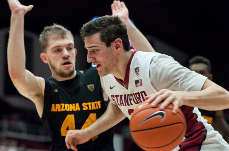 Former Stanford forward Rosco Allen led the Cardinal in scoring this past season at 15.6 points per game before declaring for the NBA draft in April. (RAHIM ULLAH/The Stanford Daily)