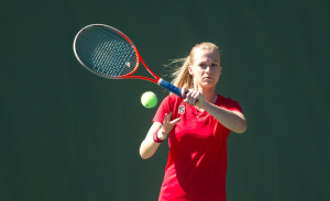 Caroline Doyle (above) is one half the No. 10 doubles pair in the country, with her partner being teammate Taylor Davidson. The duo have gone  (NORBERT VON DER GROEBEN/isiphotos.com)