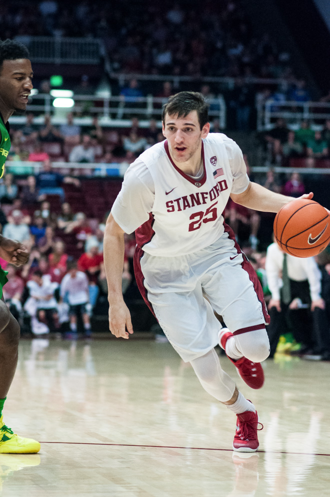 Former Stanford forward Rosco Allen led the Cardinal in scoring this past season at 15.6 points per game before declaring for the NBA draft in April. (RAHIM ULLAH/The Stanford Daily)