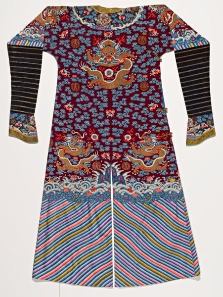 Qing dynasty men's dragon robe. Courtesy of Cantor Arts Center