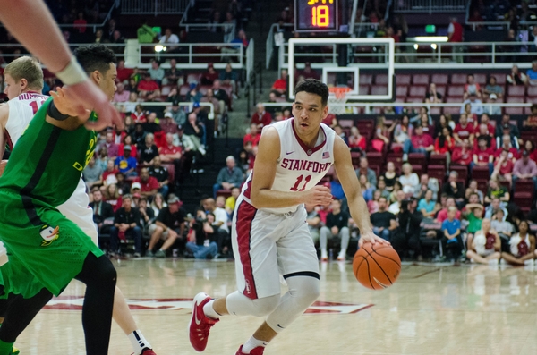 Sophomore Arizona native Dorian Pickens (above) led the team with 19 points in his homecoming. Despite this, the Cardinal were unable to secure a victory over the Sun Devils. Stanford will hope to bounce back against Arizona on Sunday. (SANTOSH MURUGAN/The Stanford Daily)