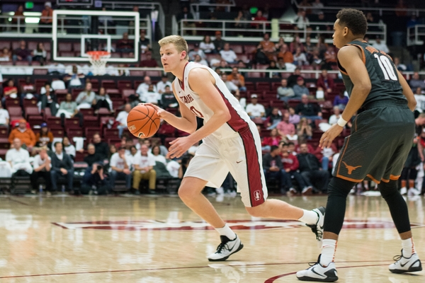 Sophomore forward Michael Humphrey (above) was the lone bright spot for the Cardinal against Arizona, going 6-for-10 for 14 points and 9 rebounds. A dismal shooting night from the rest of the team led to a final score of 94-62, the team's worst loss of the season.  (RAHIM ULLAH/ The Stanford Daily)