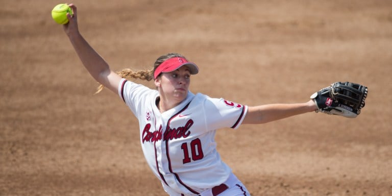 Junior Kylie Sorenson (above) leads Stanford players with at least 10 at bats with a .222 average and 2 of the team's 6 runs in conference play. (CASEY VALENTINE/isiphotos.com)