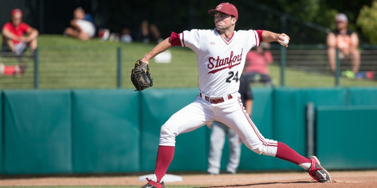 Sophomore Quinn Brodey (above) has been one of the team's offensive leaders in recent games, driving in one run and earning two hits against Cal. (BOB DREBIN/isiphotos.com)