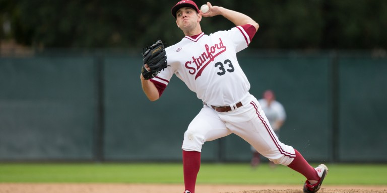 STANFORD, CA - February 15, 2014: Stanford vs Rice at Klein Field, Sunken Diamond Stadium.  Rice won 5-1.