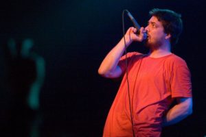 Portland-based rapper Aesop Rock is famed for his vast vocabulary. (Courtesy of Volker Neumann.)