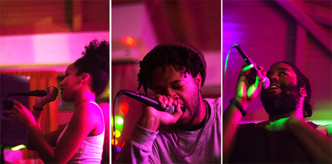 Jae, EAGELBABEL, and Eli Arbor perform at Enchanted Broccoli Forest. Photo by Rahim Ullah/The Stanford Daily