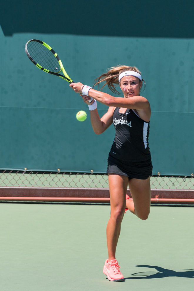 Stanford, CA; Saturday April 16 2016; Woman's Tennis, Stanford vs University of California, Berkeley