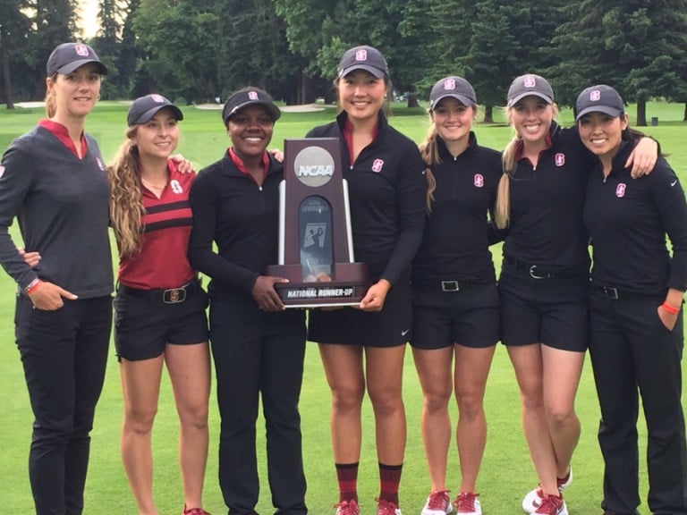 Though Stanford reached the finals of NCAA Match Play for the second consecutive year, senior Lauren Kim was bested in sudden death as Washington earned its first title in program history. (Courtesy of Stanford Athletics)