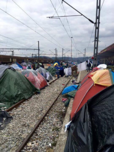 Idomeni. There were many cases of police brutality at the camps. Idomeni. (Emma Mathers/The Stanford Daily)