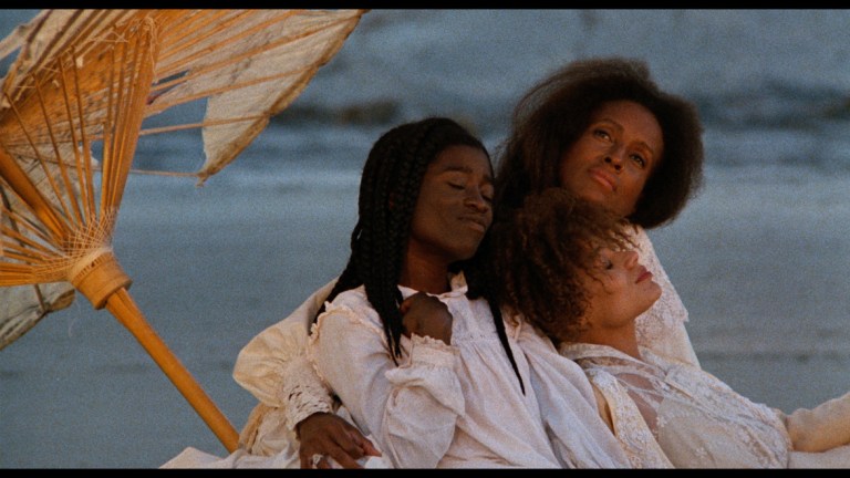 (Clockwise from left) Alva Rogers, Barbara-O, and Trula Hoosier in the restored version of Julie Dash's 'Daughters of the Dust,' to be re-released in December in theatres across America. Courtesy of Cohen Film Collection.