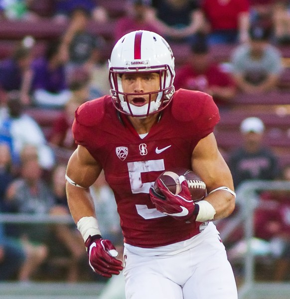 Junior running back Christian McCaffrey (SAM GIRVIN/The Stanford Daily)