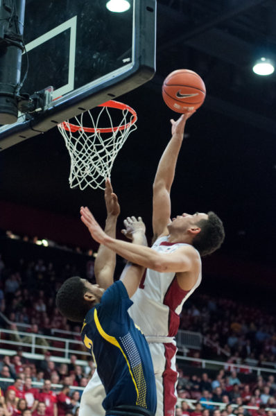 Junior guard/forward Dorian Pickens (above) has started the regular season in strong form, scoring 24 points over the first two games. That marks the second highest point total on the team, behind junior forward Reid Travis's 43 points. (RAHIM ULLAH/The Stanford Daily)