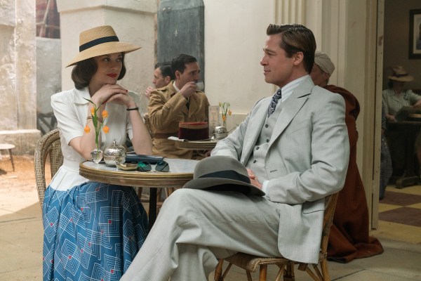 Brad Pitt and Marion Cotillard in 'Allied'. Courtesy of Paramount Pictures.