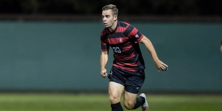 Junior Sam Werner added insurance to the Cardinal's win with a free-kick goal late in Saturday's match. (JIM SHORIN/isiphotos.com)