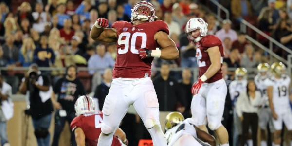 Stanford, CA -- October 15, 2015:  Stanford vs UCLA at Stanford Stadium.   Stanford won 56-35.