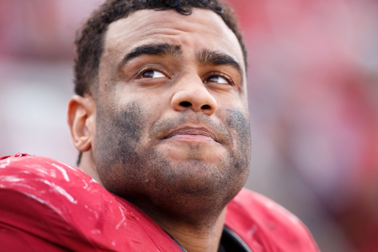 Stanford, CA - November 5, 2016: Solomon Thomas during the Stanford vs Oregon State game at Stanford Stadium Saturday. 

Stanford won 26-15.