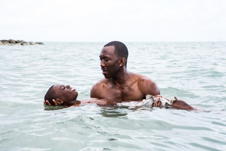 (l-r) Alex Hibbert and Mahershala Ali in Barry Jenkins's MOONLIGHT, which won three Oscars last night, including Best Picture. Photo: David Bornfriend, A24.