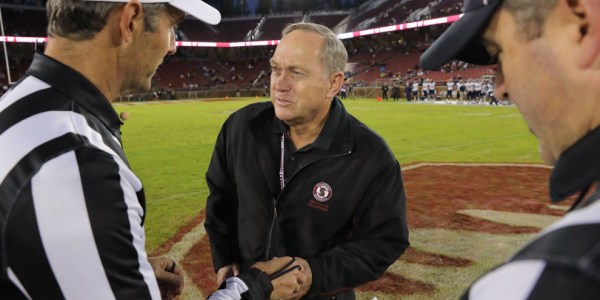 Baseball head coach Mark Marquess faced an unfortunate loss as the team opened up its season on Thursday night. The head coach has announced that this will be his last season with the Cardinal. (BOB DREBIN/Stanford Athletics).