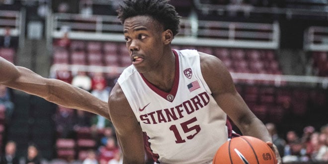 Senior guard Marcus Allen has been a major force keeping the Cardinal afloat this season. Allen has been essential in leading the team in some close games this season, stepping up to the plate to aid top scorer Reid Travis. (RYAN JAE/The Stanford Daily).