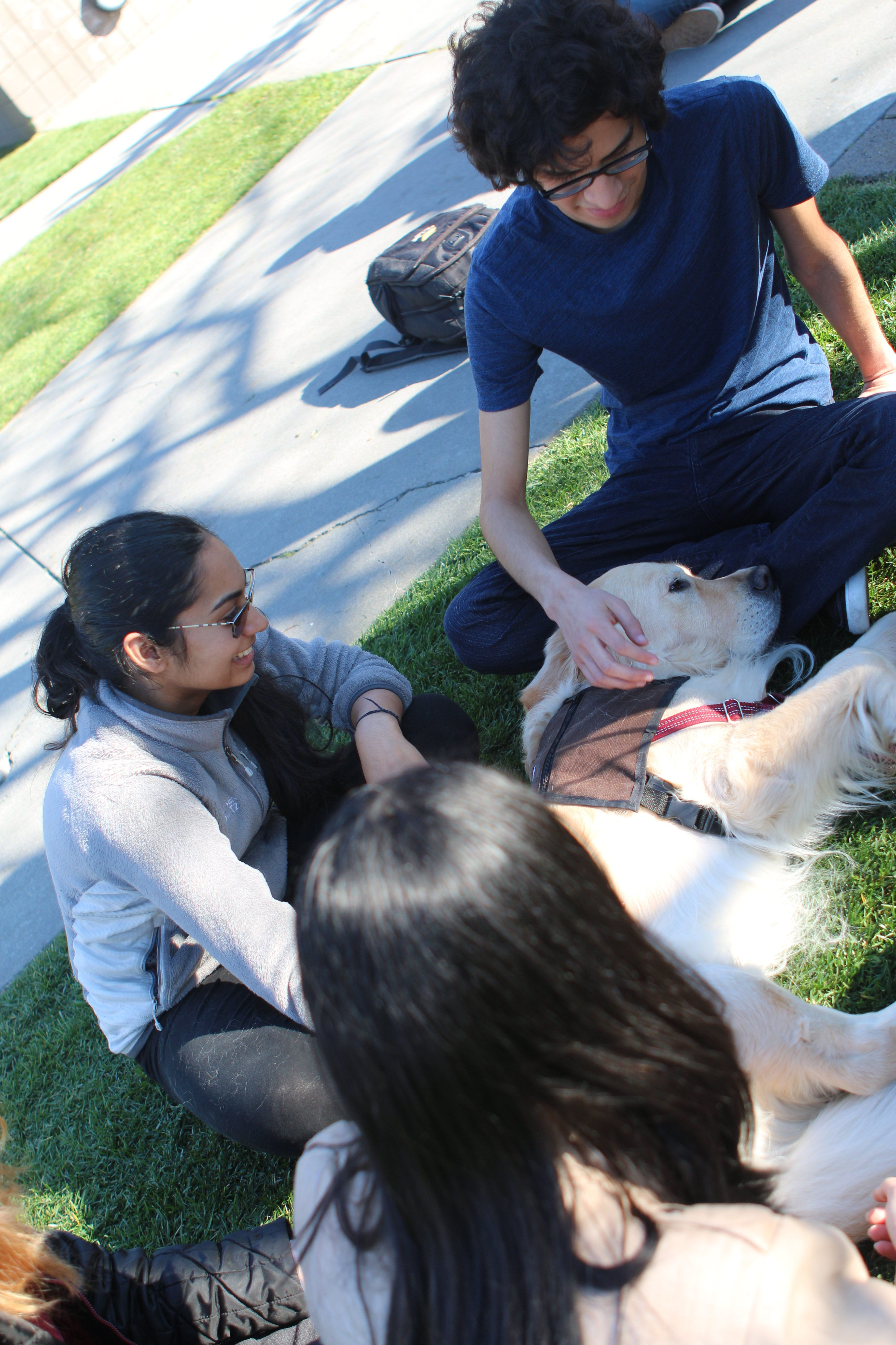 A zoo visits The Farm, Mikaela Berkeley and Tiffany Ong